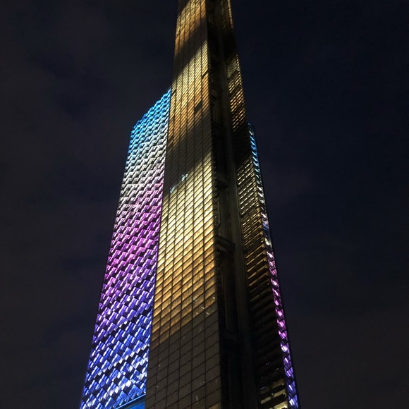 Miami Skyline Leather luxury Clutch 101% light & real - Picture 4 of 10